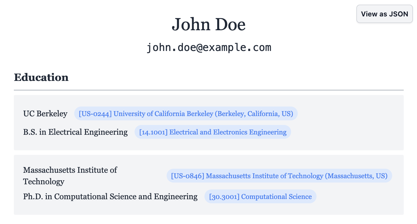 résumé parsing demo